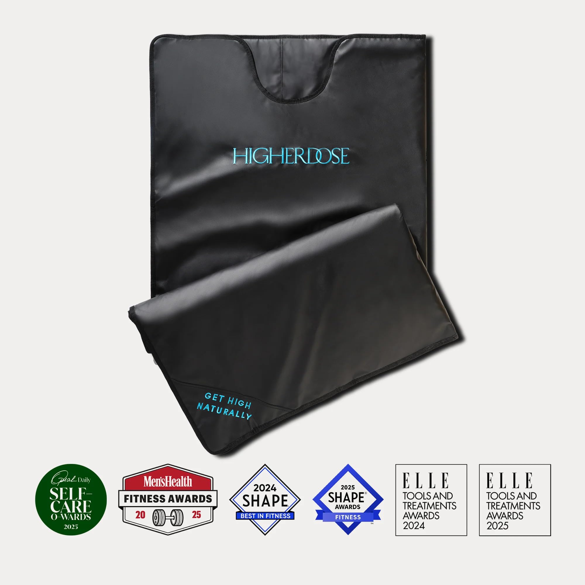 HigherDOSE- Manta de sauna infrarroja: sauna personal para relajarse y desintoxicar el cuerpo y la mente; manta de sauna portátil para terapia de sauna en el hogar; manta térmica de felpa con calor in