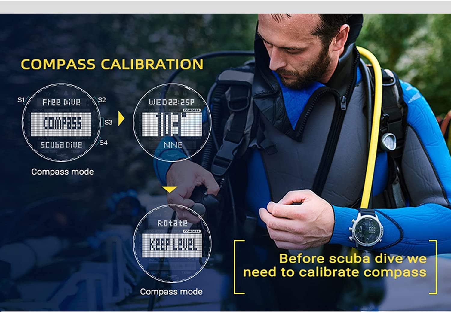 ZUMAHA Nuevo Reloj Multifuncional para computadora de Buceo, altímetro, barómetro, brújula, Temperatura, Reloj electrónico, Reloj de Pulsera Deportivo Digital Reloj de Pulsera