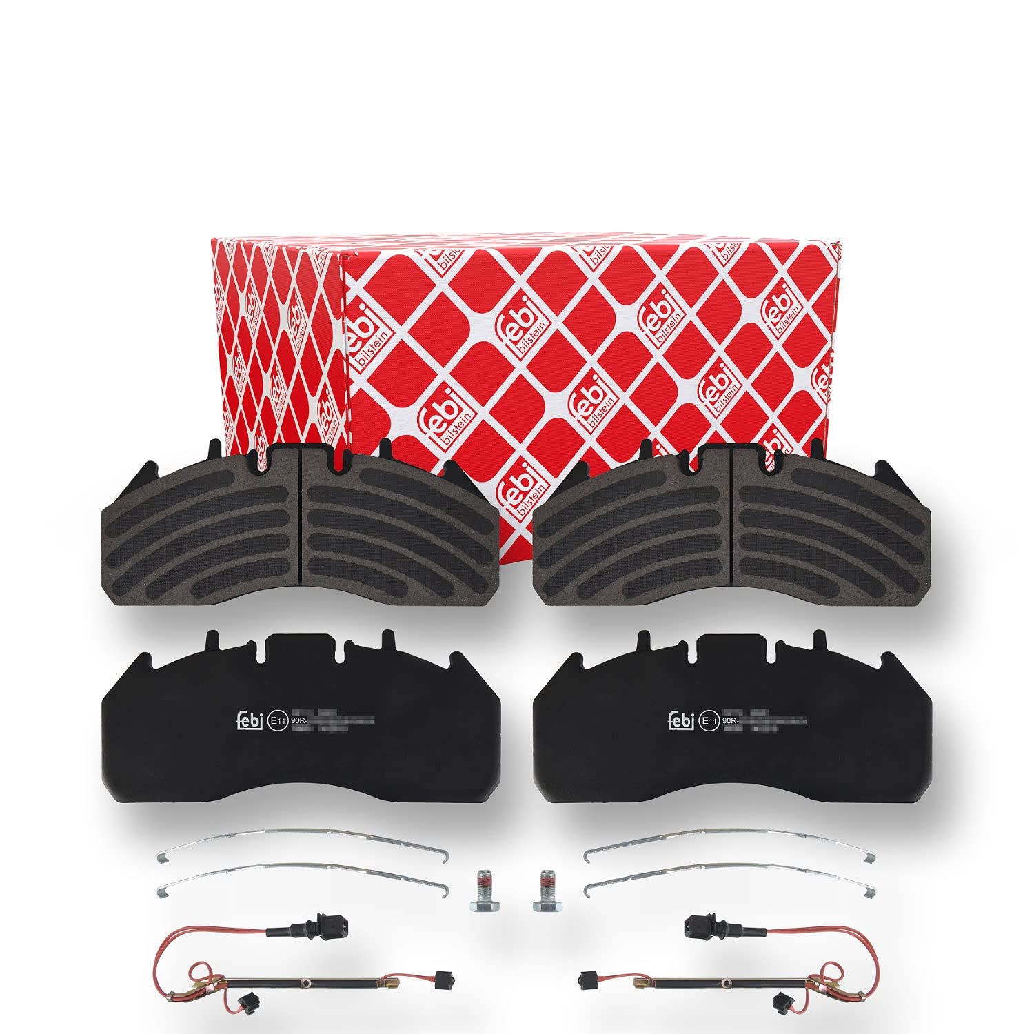febi bilstein 16690 Brake Pad Set with fastening material, 1 unit