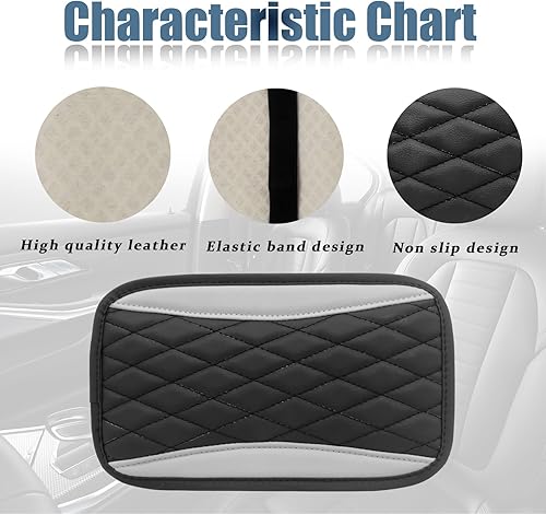 Miniatura 4 de Funda universal de cuero impermeable para consola central de automóvil, funda de asiento para reposabrazos, cómodos accesorios de decoración para