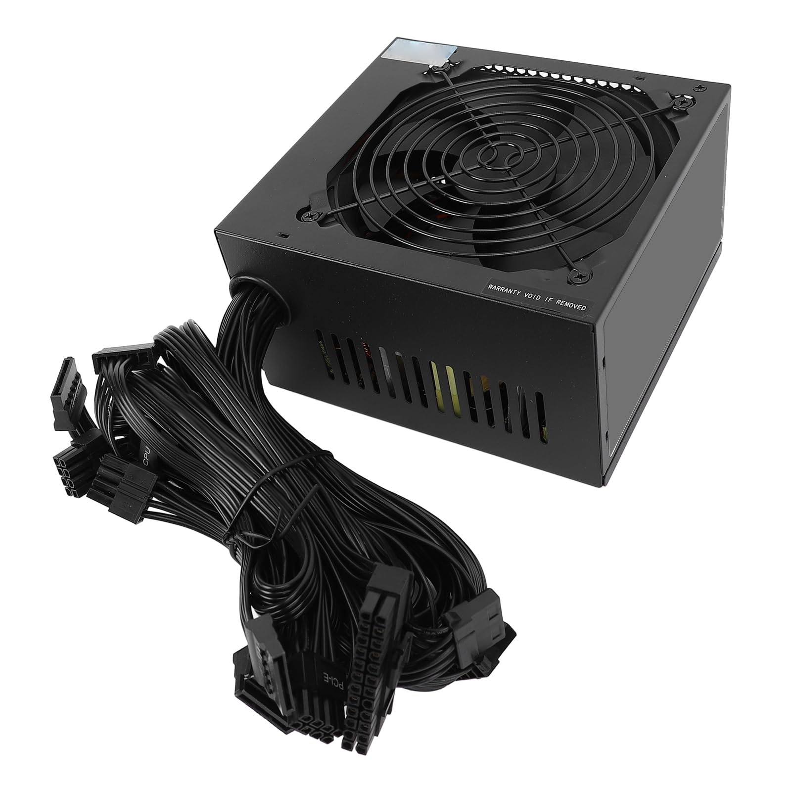 Tosuny Zasilacz do Gier 600 W do Obudowy ATX |Zasilacz Komputera Stacjonarnego z Dwurdzeniowym Procesorem i Czarnym Wentylatorem 12 Cm, System