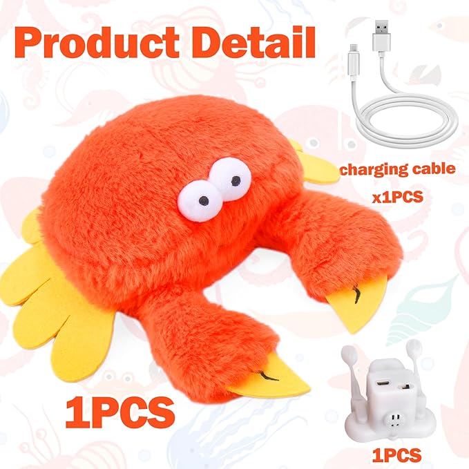 Juguete interactivo para perros Mity rain Cangrejo miniatura 7