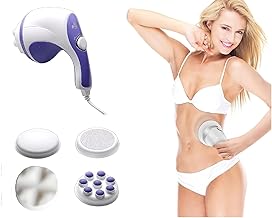 KYTRONIC Electric Relax Spin Tone Full Body Massager Machine For Pain Relief & Relaxation Of Back, Leg, Hand, Thie, Stomach Whole Body Slimming Reduces Fat & Weight Roller Massager Four Massage Heads