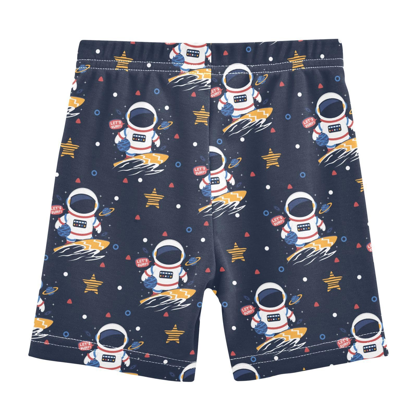 JHKKU Girls Cartoon Astronaut Shorts Cotton Cartwheel Bike Kids Biker Under Dress Dance Short Girl Clothes 4T