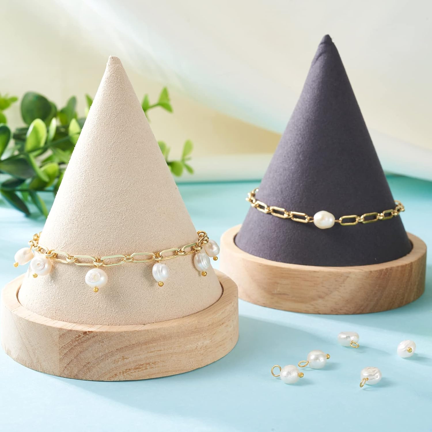 Freshwater Pearl Charms Natural Pearl Beads Beach Ocean Summer Earring Charms Bulk for Crafts DIY Necklace Jewelry Making Supplies