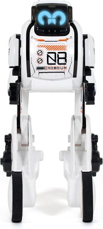 YCOO Robo Up Remote Control Robot Toy, Programmable Robot with LED Eyes, squat, stand and carry function for kids ages 5-14 years