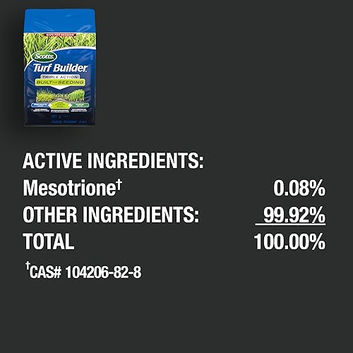 Miniatura 14 de Scotts Turf Builder Triple acción construido para sembrar, prevenir malezas y fertilizante para césped nuevo, 4,000 pies cuadrados, 17.2 libras.
