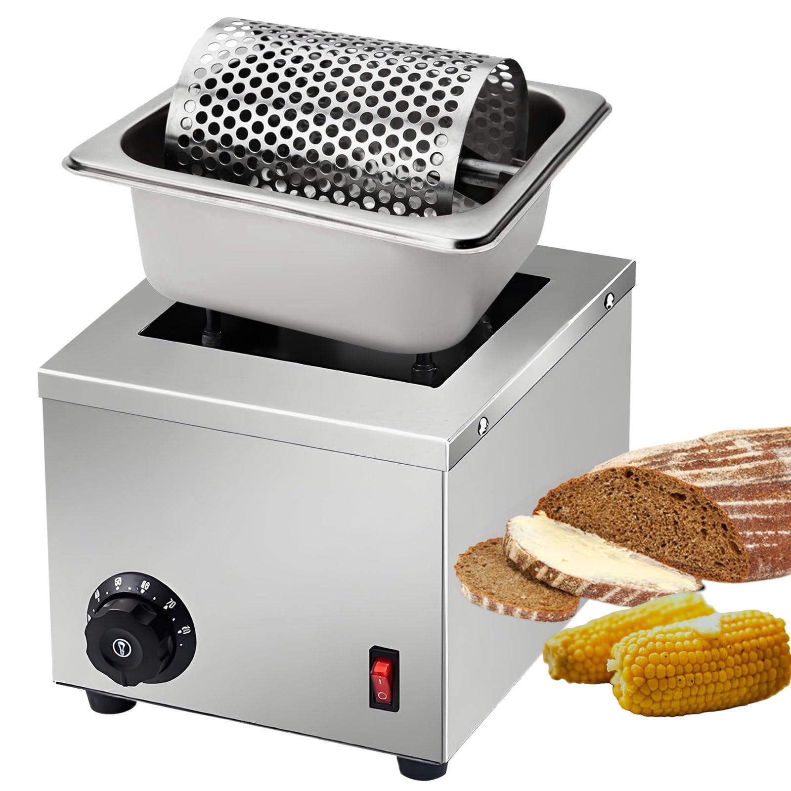Elettrico Centrifuga per Burro in Acciaio Inossidabile, Macchina a Rulli per Burro, Ruota Spalmatrice per Burro, Spalma Il Burro Uniformemente su Hamburger, Pane E Toast