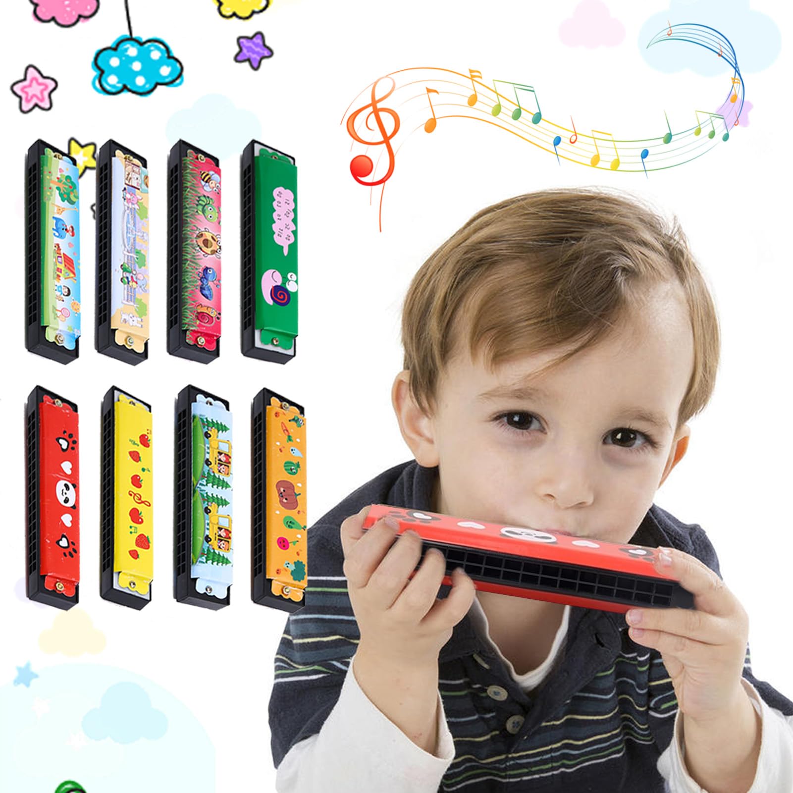 Shinybox Harmonijka dla Dzieci - 12 Sztuk na Upominki, Prezenty Urodzinowe, Gadżety na Halloween, Boże Narodzenie