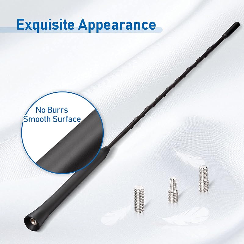 Eightwood 40 cm autóantenna FM/DAB rádióhoz erős vétel funkcióval - 40 cm antenna