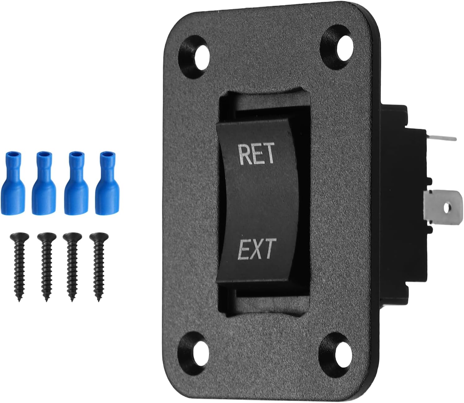 12V Water Pump Switch Set, Up and Down Momentary Reverse Polarity DPDT Rocker Switch for RV Trailer Stabilizer, Suitable for Daily Vehicle Maintenance, Garage Operations