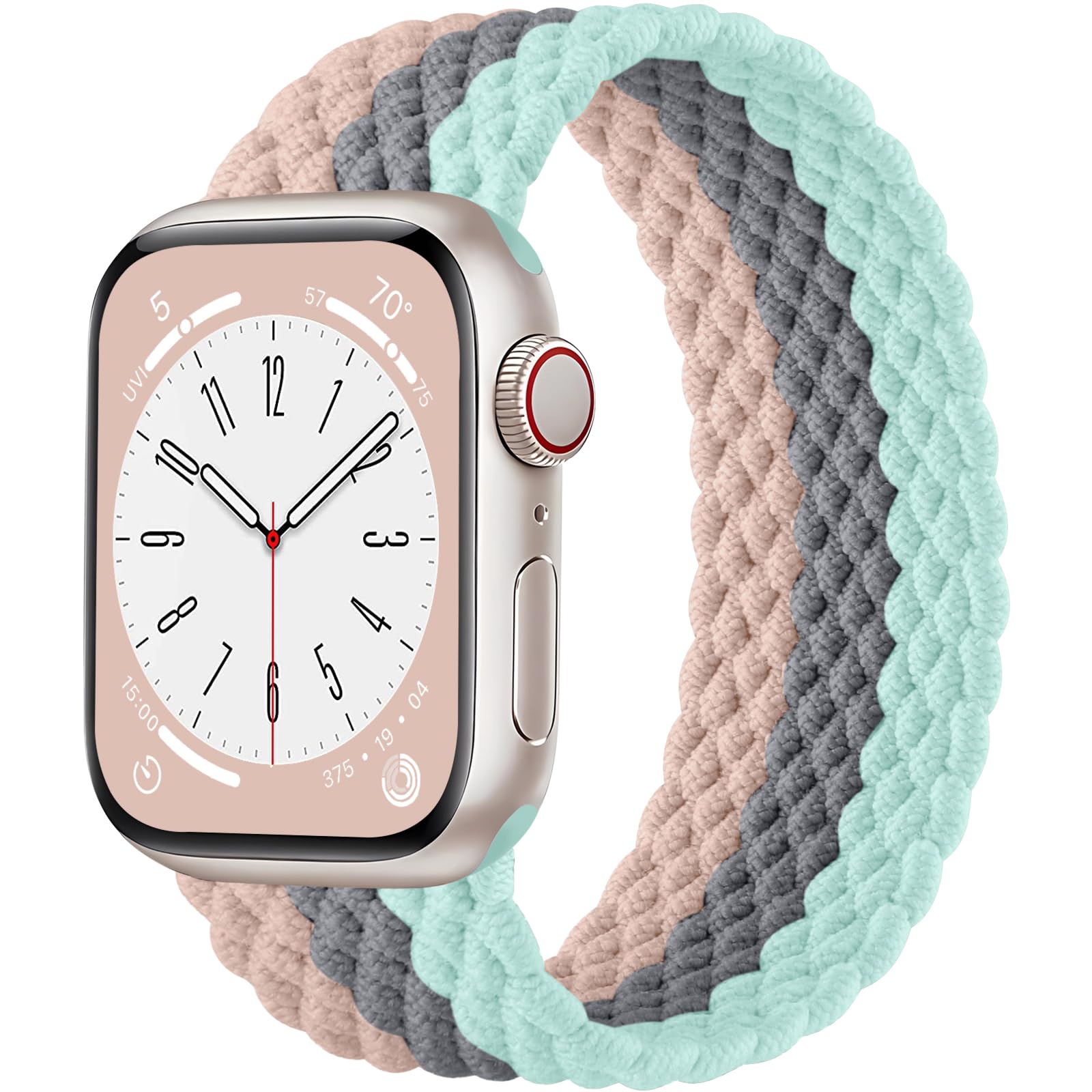 Zedoli Braided Solo Loop Bands Compatible with Apple Watch Band 38mm 40mm 41mm 42mm 44mm 45mm 46mm 49mm Women Men, Stretchy Nylon Sport Elastic Strap for iWatch Series 11 10 9 8 7 6 5 4 3 2 1 SE Ultra — view 17