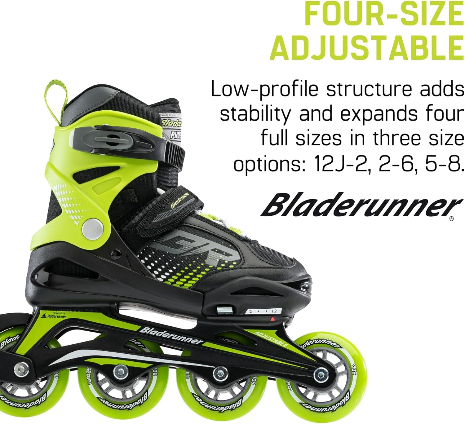 Bladerunner by Rollerblade Phoenix Boys Adjustable Fitness Inline Skate