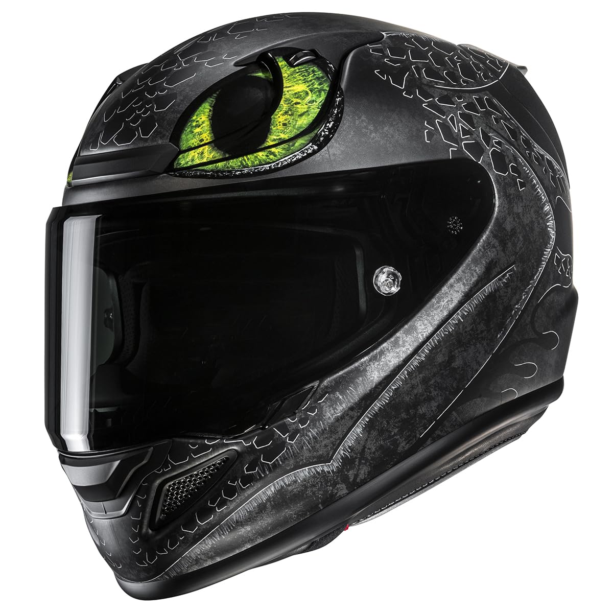HJC, Casco Moto Integral RPHA 12 TOOTHLESS II UNIVERSAL Black/Green MC4SF, M
