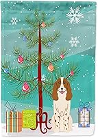 Vista 176 de Caroline's Treasures BB4243GF Bandera de jardín con texto en inglés «Merry Christmas» con texto en inglés «Merry Christmas», bandera decorativa