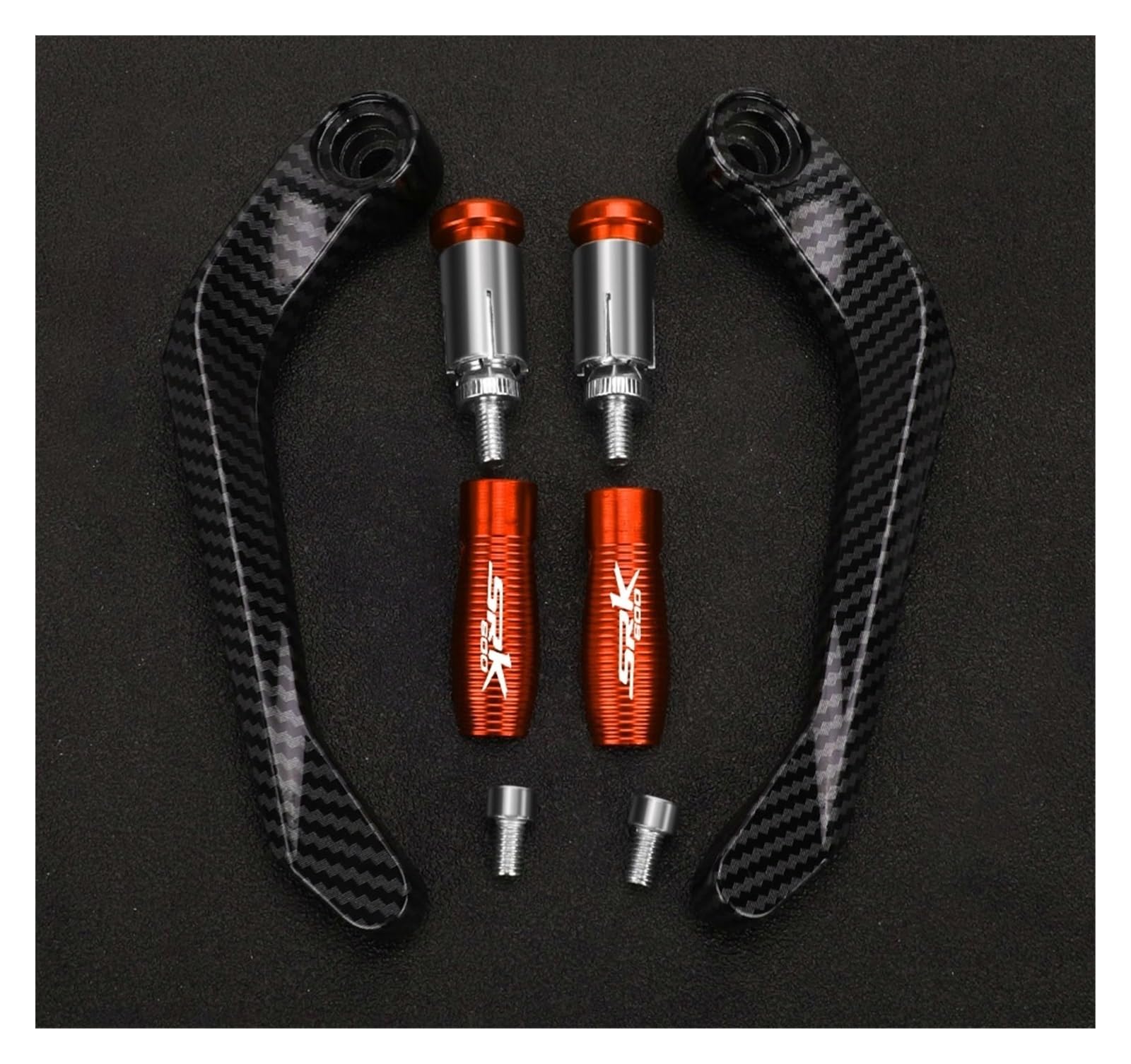 Lbcsrmh Orange Lo Motorcycle Brake Clutch Lever Protector Motorcycle Accessories Levers Guard Brake Clutch Handlebar Protector For Qjmotor Qjsrk600 Srk600 Srk 600 All Years