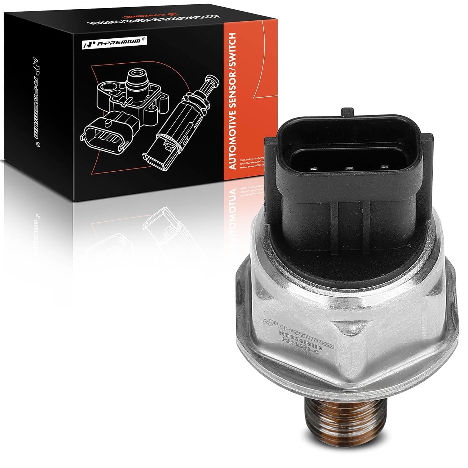 A-Premium Fuel Injection Pressure Sensor [3 Pins] Compatible with Infiniti QX80 2014-2021, QX56 2011-2013, Q70, M37, M56 & Nissan Armada 2017-2021, Juke, NV1500, NV2500, NV3500, Titan