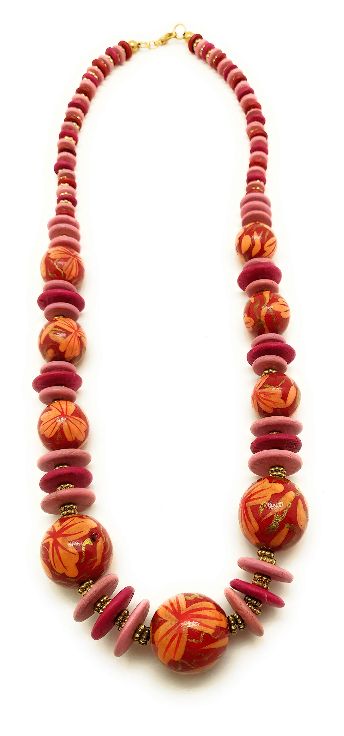 DCA Wood Women Necklace Multicolor(4385) (B01N9Q75YM) Amazon Price History, Amazon Price Tracker