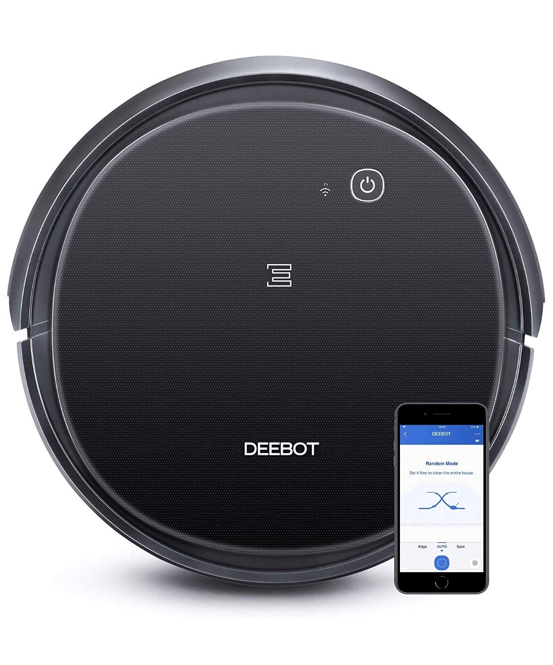 Ecovacs DEEBOT 500 Robot Vacuum Cleaner with Max Power Suction, Up to