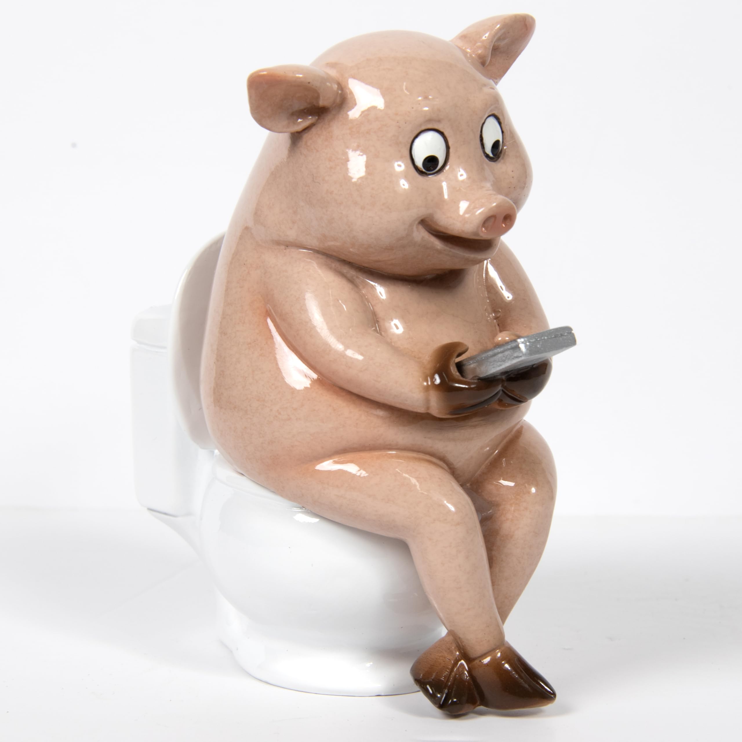 Lesser & Pavey Novelty s Pig Loo Time Decor Figurine