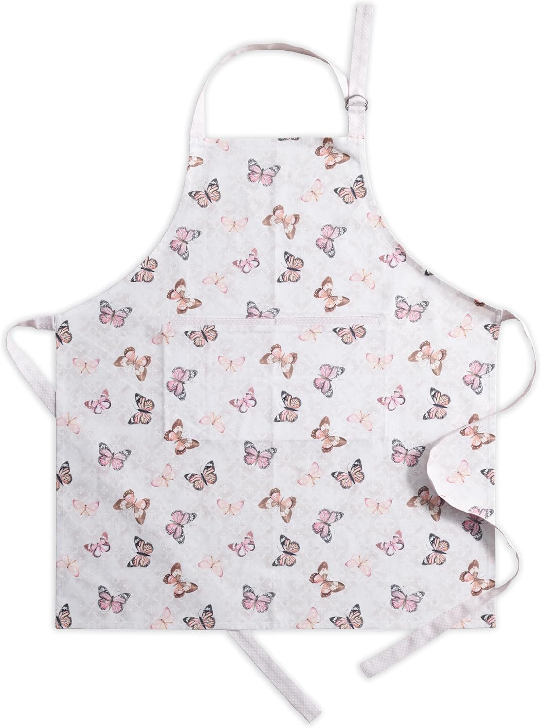 Maison d'Hermine 100% Cotton Unisex Apron with Pocket - Stylish Kitchen Chef Apron for Cooking, Gardening & Valentine's Gifts