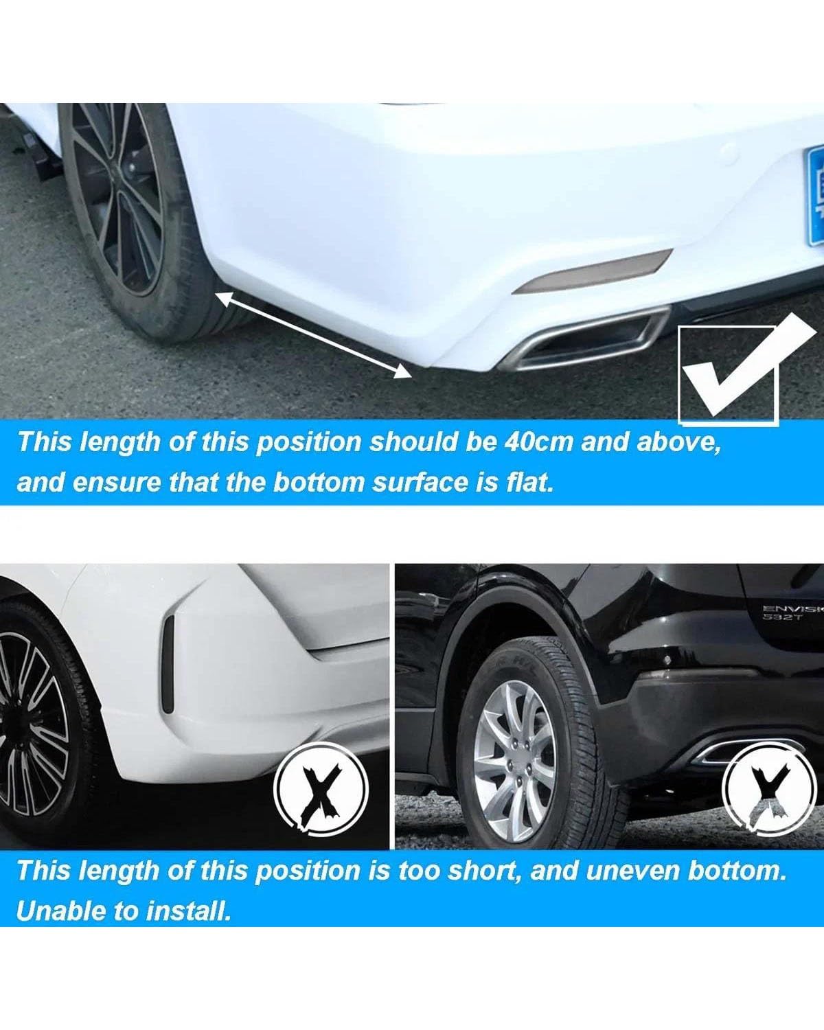Spoiler karoserii do BMW dla F30 dla F31 dla F32 dla F33 do F22 rozdzielacz tylnego zderzaka bocznego Canards dyfuzor naklejka wykończenia zderzak spoiler (czarny)