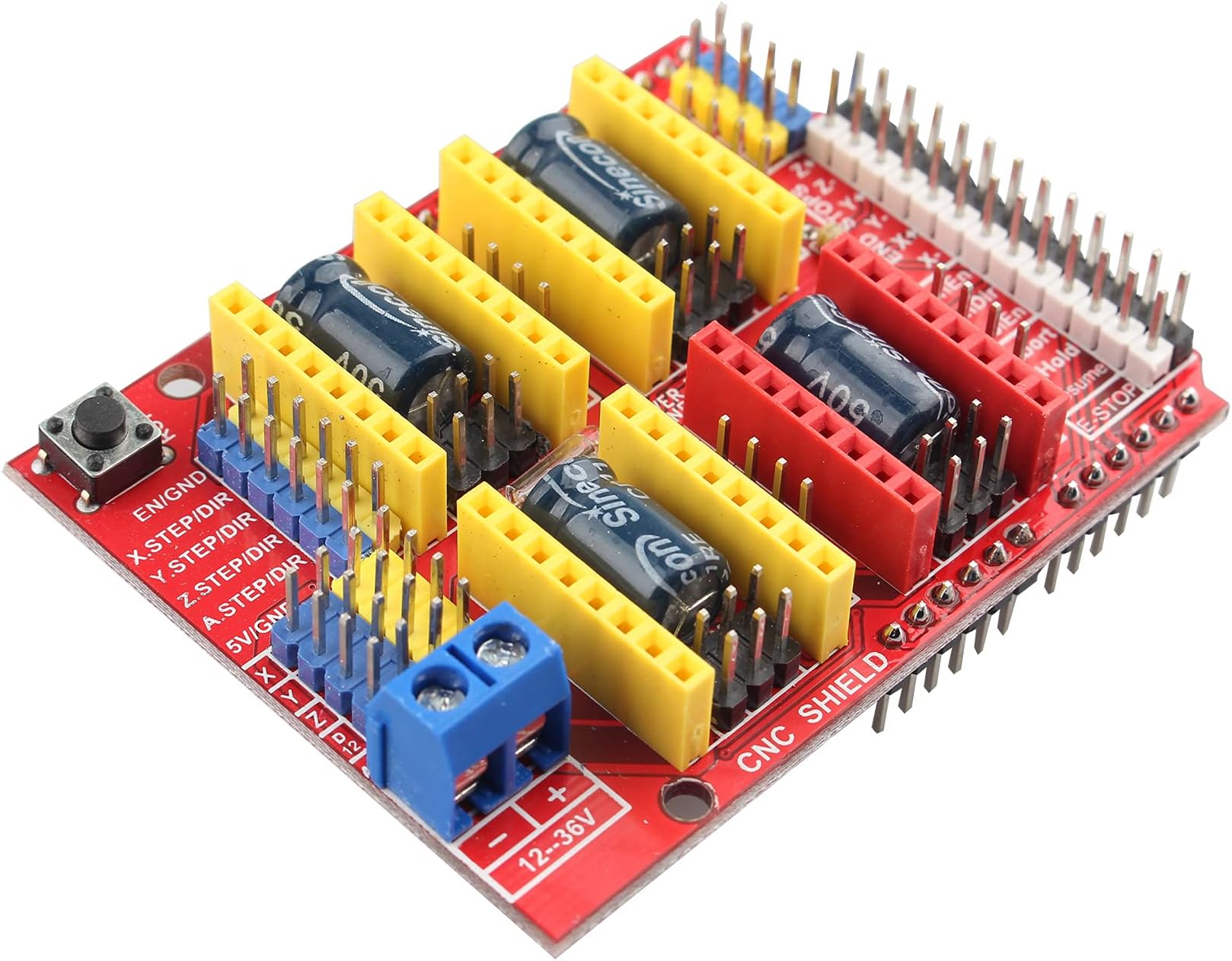 CNC V3 Engraving Machine Expansion Board 3D Printer Expansion Board A4988 Driver Board, V3 Engraver Shield 3D Printer CNC Expansion Board A4988 Driver Board Compatible with Arduino