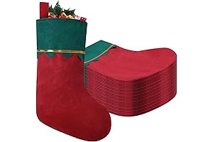 24 Bulk Christmas Stockings for Holiday Decoration Needs