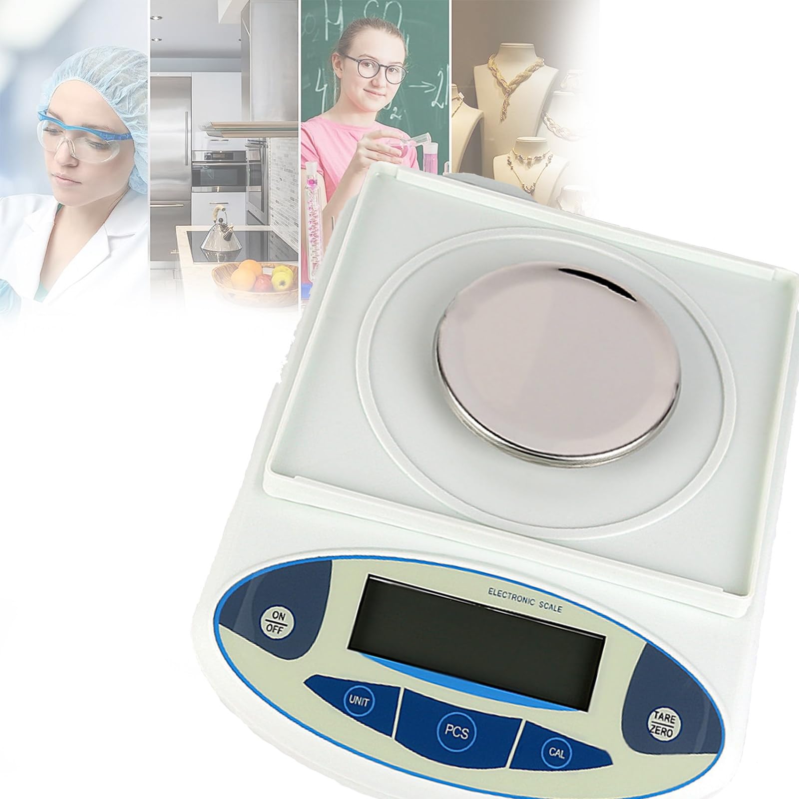 Báscula de Cocina, Balanza electrónica analítica de precisión Digital, Báscula de Laboratorio de Alta precisión de 0,1 g, Báscula científica de joyería Báscula de Cocina, 2000 g