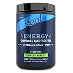 Zeal Electrolyte Powder - 90 Servings | Keto Electrolytes Powder | Zero Sugar, BCAAs, B-Vitamins | Potassium, Zinc, Magnesium | Hydration Powder Recovery Drink | Green Apple