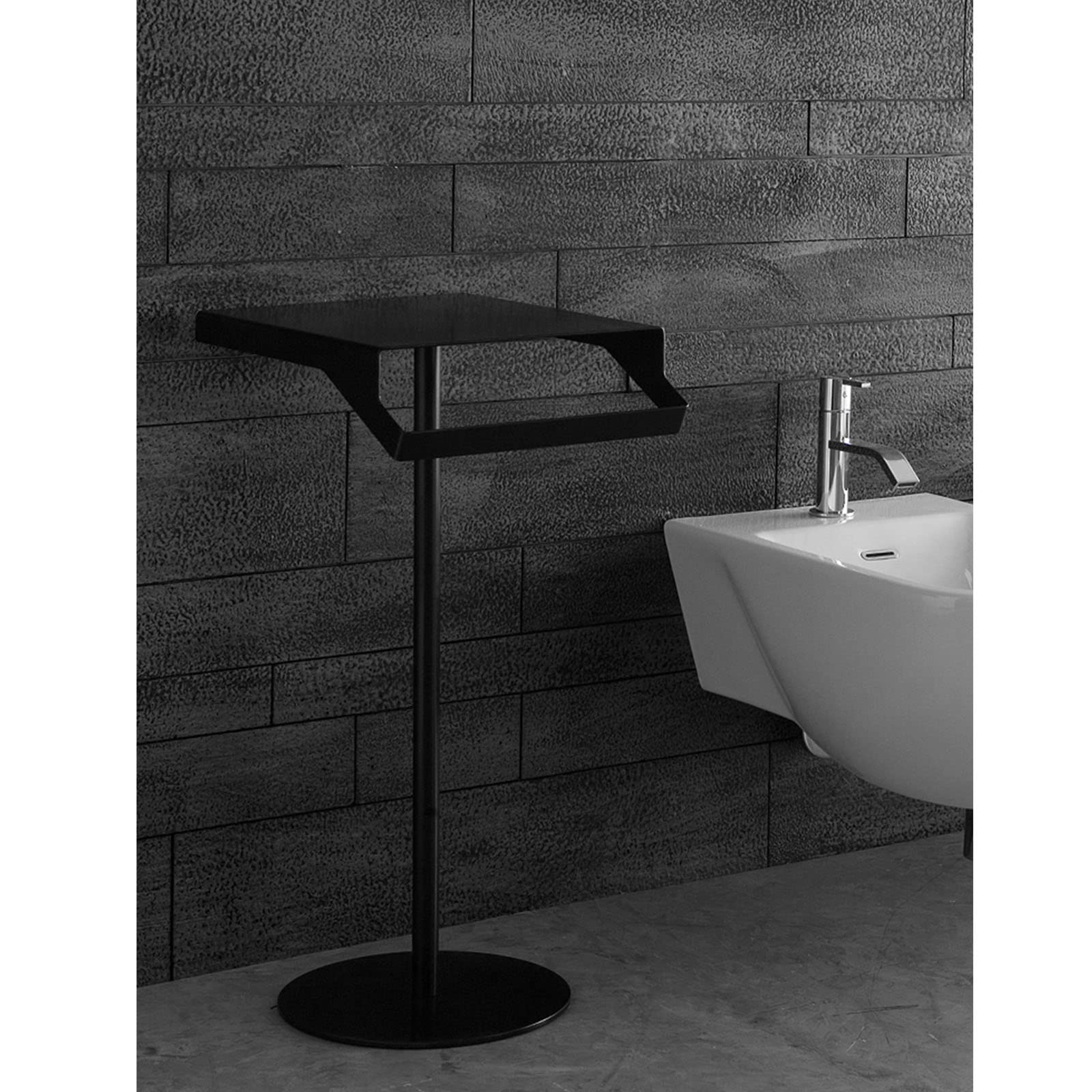 Bagno Portasciugamani Portasciugamani Portasciugamani Autoportante, Portasciugamani con Ripiani, Portasciugamani da Piscina per Bagno, Asciugamano, Lavanderia, Nero, Acciaio Inox, Bianco (Acciaio Inox