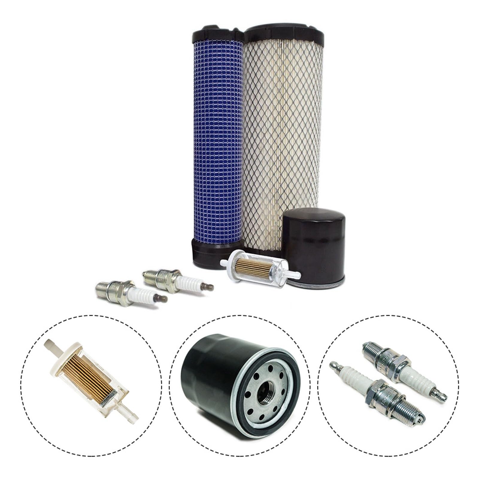 MISEO 1 Juego de Kit de Mantenimiento de Puesta a Punto for Kawasaki for Motores FX751V FX801V FX850V for 99969-6262A Accesorios de Herramientas eléctricas de jardín Pieza de cortacésped