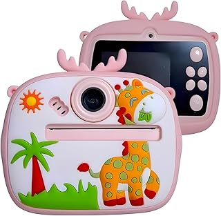Omeron® 2 Years Warranty Kids Instant Print Camera 12MP HD Photo & Video Thermal Printer, Rechargeable Battery, Paper Roll Price In India