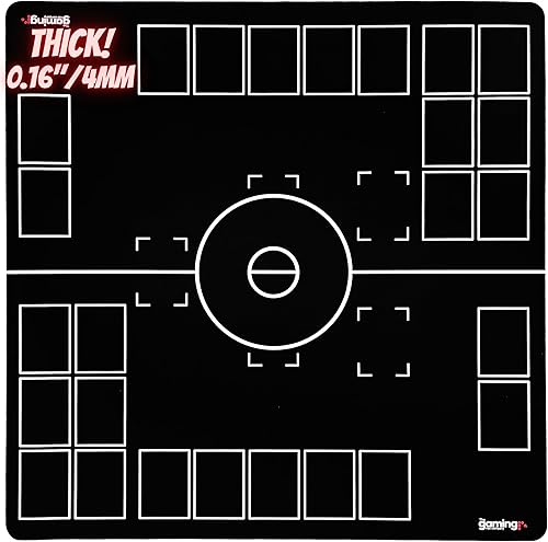 Miniatura 8 de The Gaming Mat Company Tapete de juego de Pokémon compatible con 2 jugadores para tarjetas de Pokémon, 28.35 x 28.35 x 0.16 pulgadas, tapete de