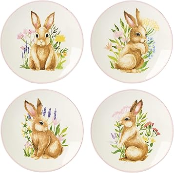 Lenox 897155 Bunny Accent Plates, Set Of 4