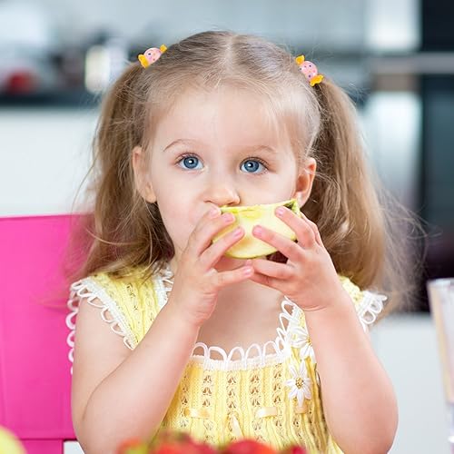 Miniatura 4 de 80 piezas (40 pares) de dibujos animados elásticos para niñas ligas para el cabello para la cabeza, cuerdas para coletas para niñas