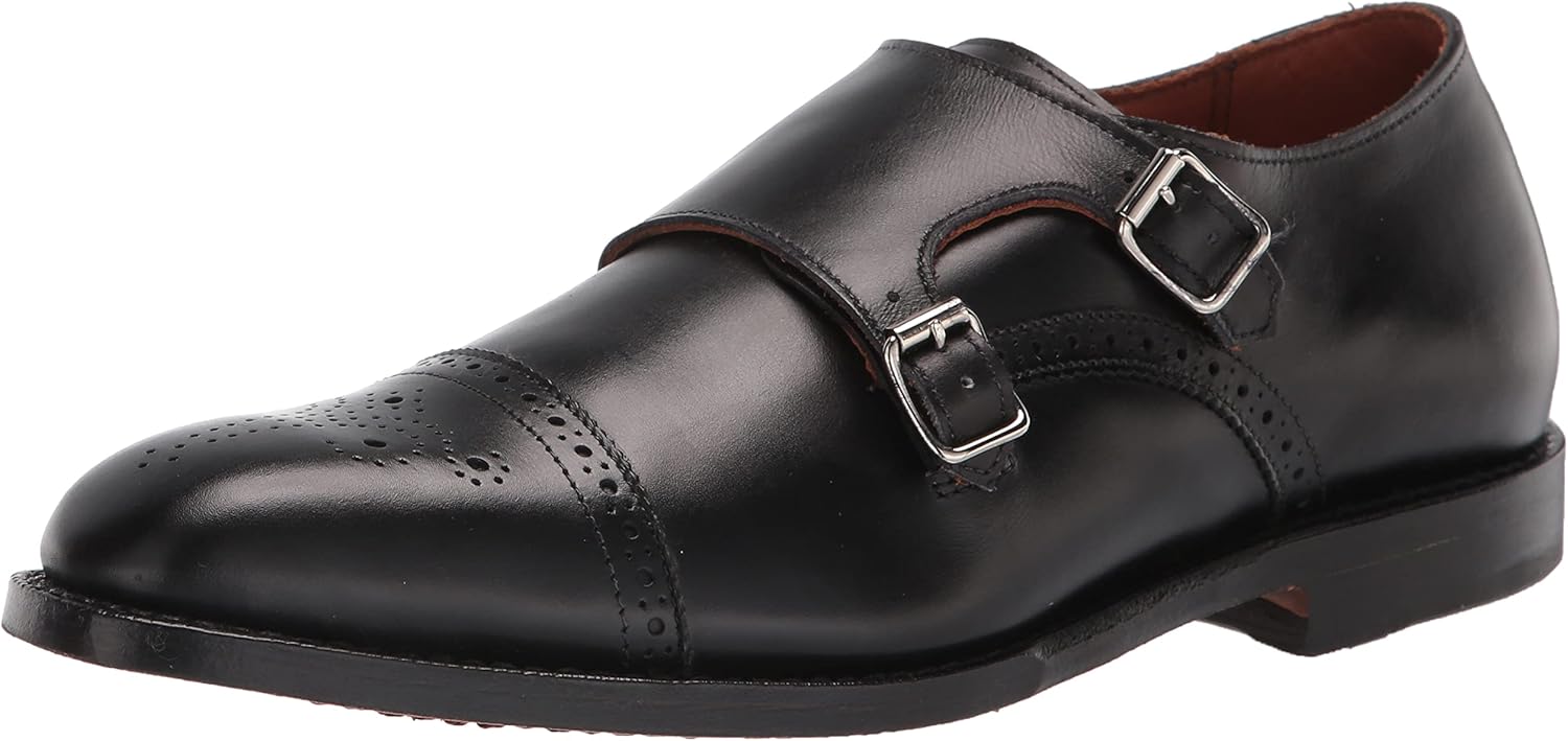 Allen Edmonds Mens St.John's Monk-Strap Loafer Black 11 D