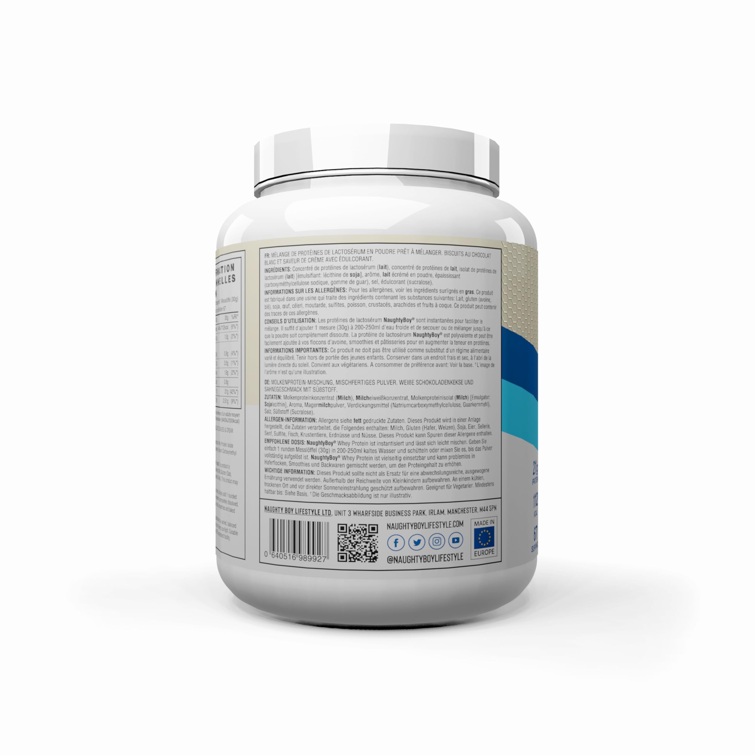 Naughty Boy Whey 2010 g, weiße Schokolade, Kekse und Cream
