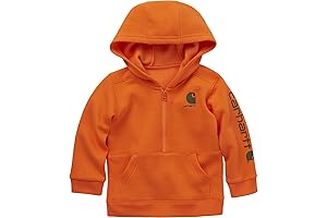 Boys Long Sleeve Half-Zip Pullover Sweatshirt