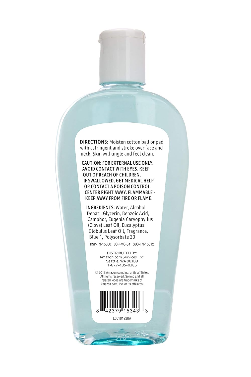 Amazon Basics Original Clean Astringent Skin Cleanser, Fresh Scent, 10 Fl Oz (Previously Solimo) 10 Fl Oz (Pack of 1)