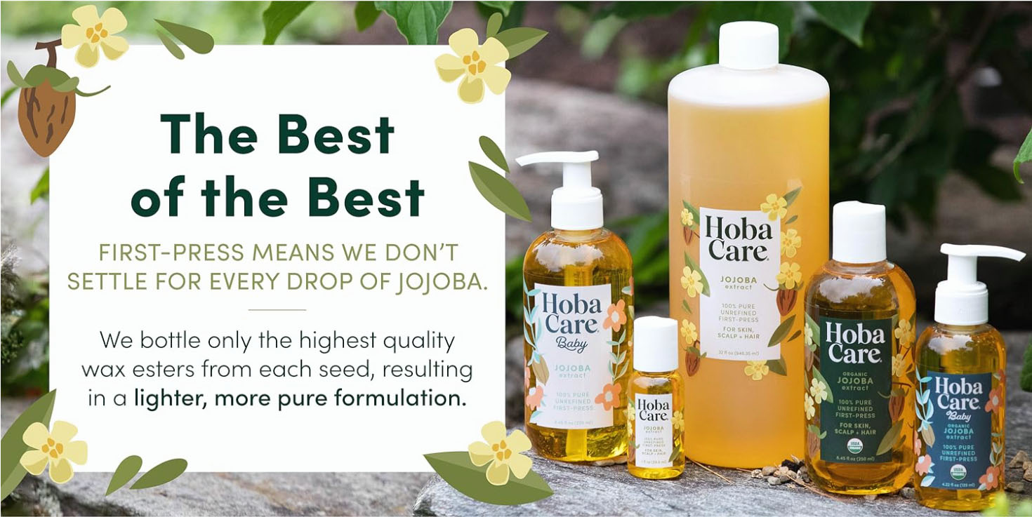 Amazon.com: HobaCare Organic Jojoba Oil for Hair, Skincare, Face