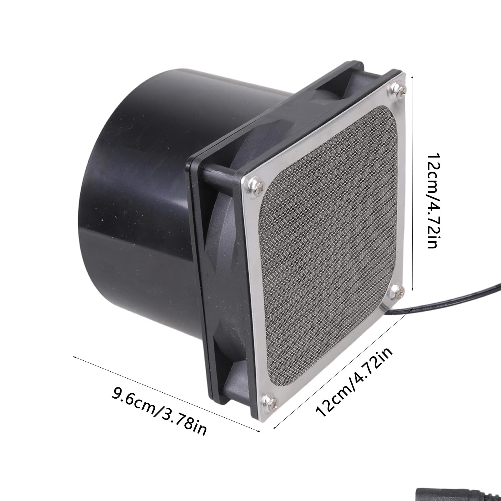 Ventola ventilazione solare 12V con copertura in rete