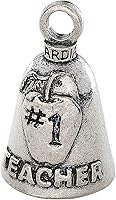Vista 12 de Guardian Bell Good Luck Bell w/Keyring & Black Velvet Bag Motorcycle Bell Lead-Free Pewter Made in USA