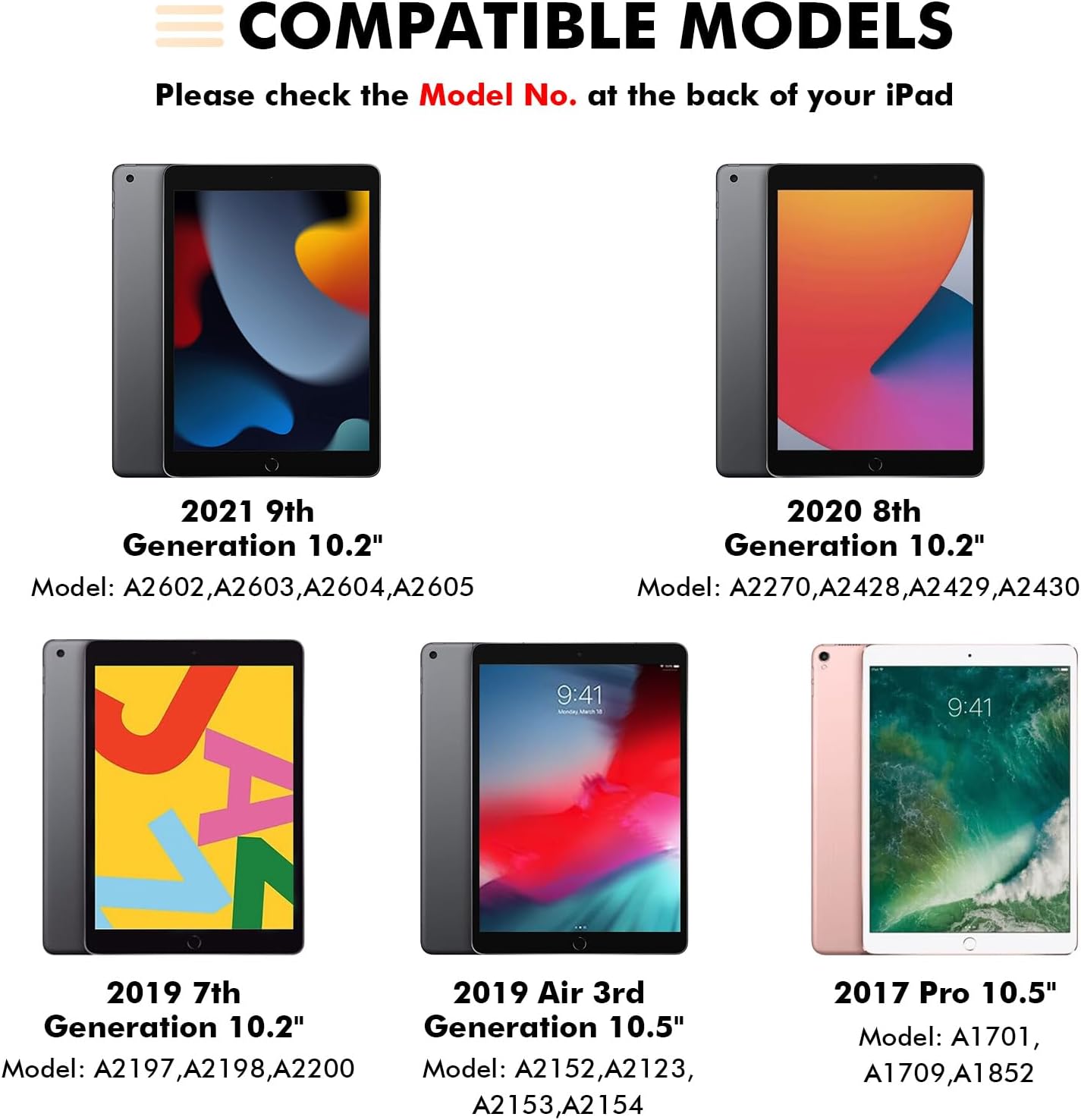 LAMA Wireless Keyboard Case with Touchpad for iPad 10.2" 9th 8th 7th Generation, Detachable Bluetooth Keyboard with Pencil Holder for iPad 10.2 Inch/iPad Air 10.5"(3rd Gen)/iPad Pro 10.5 in, Pink