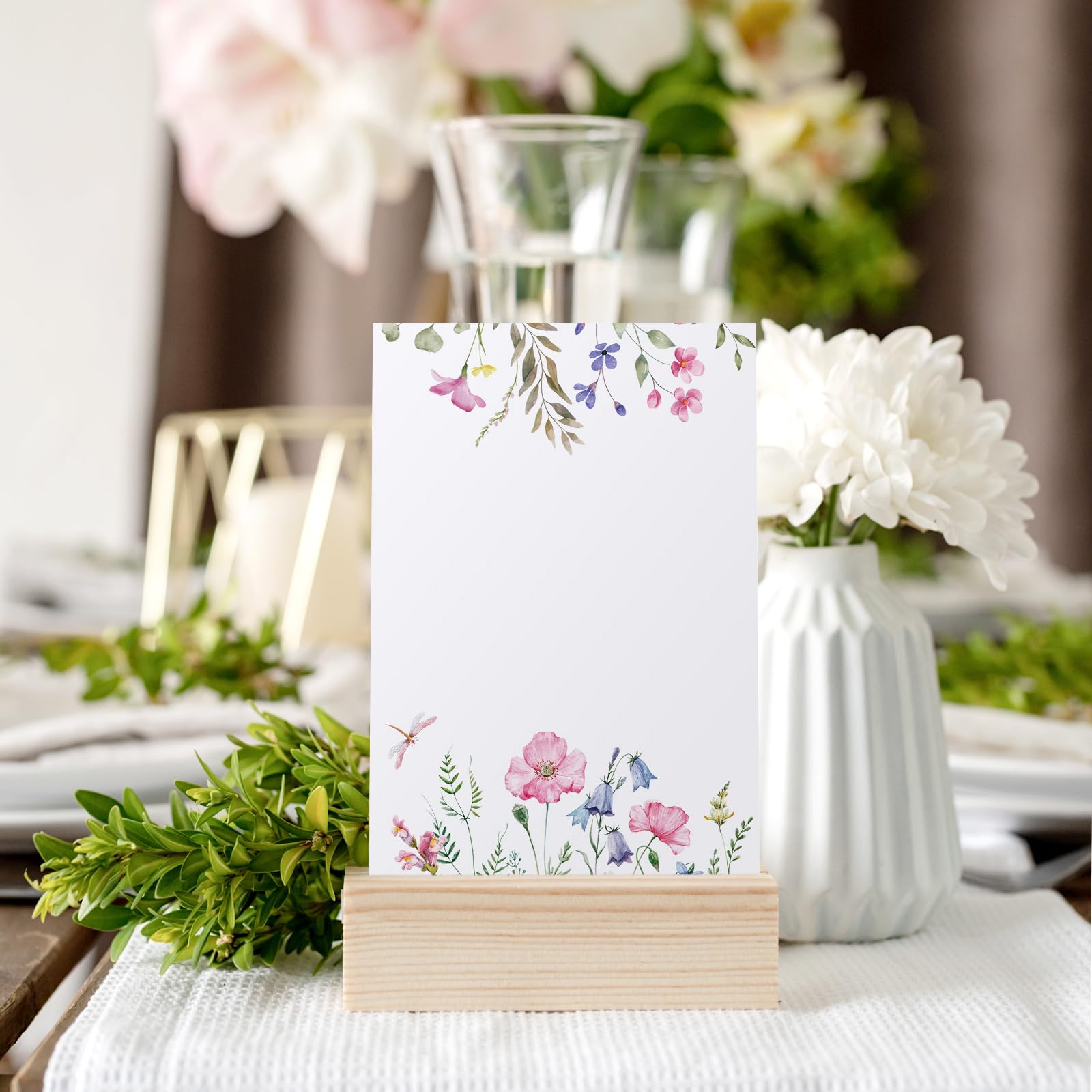 PerKoop 50 Pcs Blank Wedding Note Cards Decorative Notecards - View #9