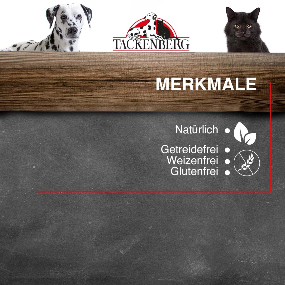 TACKENBERG Rentier und Rind mit Steckrübe & Fenchel Nassfutter Dose für Hunde - Hundefutter in Premiumqualität - natürlich getreidefrei, 12 x 400 g