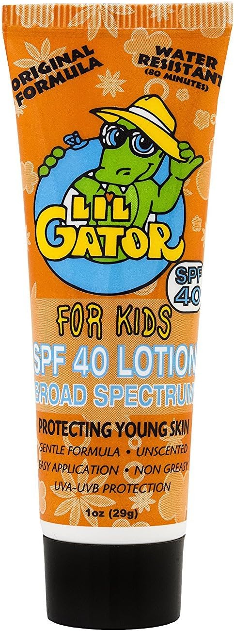 Lil' Gator SPF 40 Water Resistant Lotion For Kids 1 Ounce