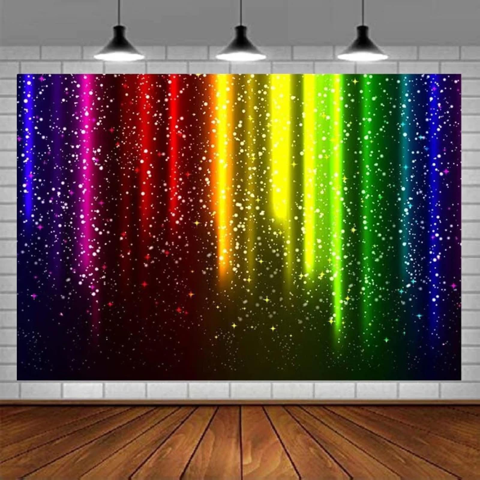 Fotografia Sfondo Per Musica Danza Discoteca Decor Arcobaleno Sfondo 80s 90s Dance Party Decorazione Banner Poster