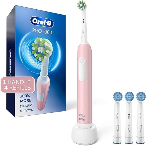 Miniatura 11 de Oral-B Pro 1000 CrossAction Cepillo de dientes eléctrico, verde Verde,Rosa