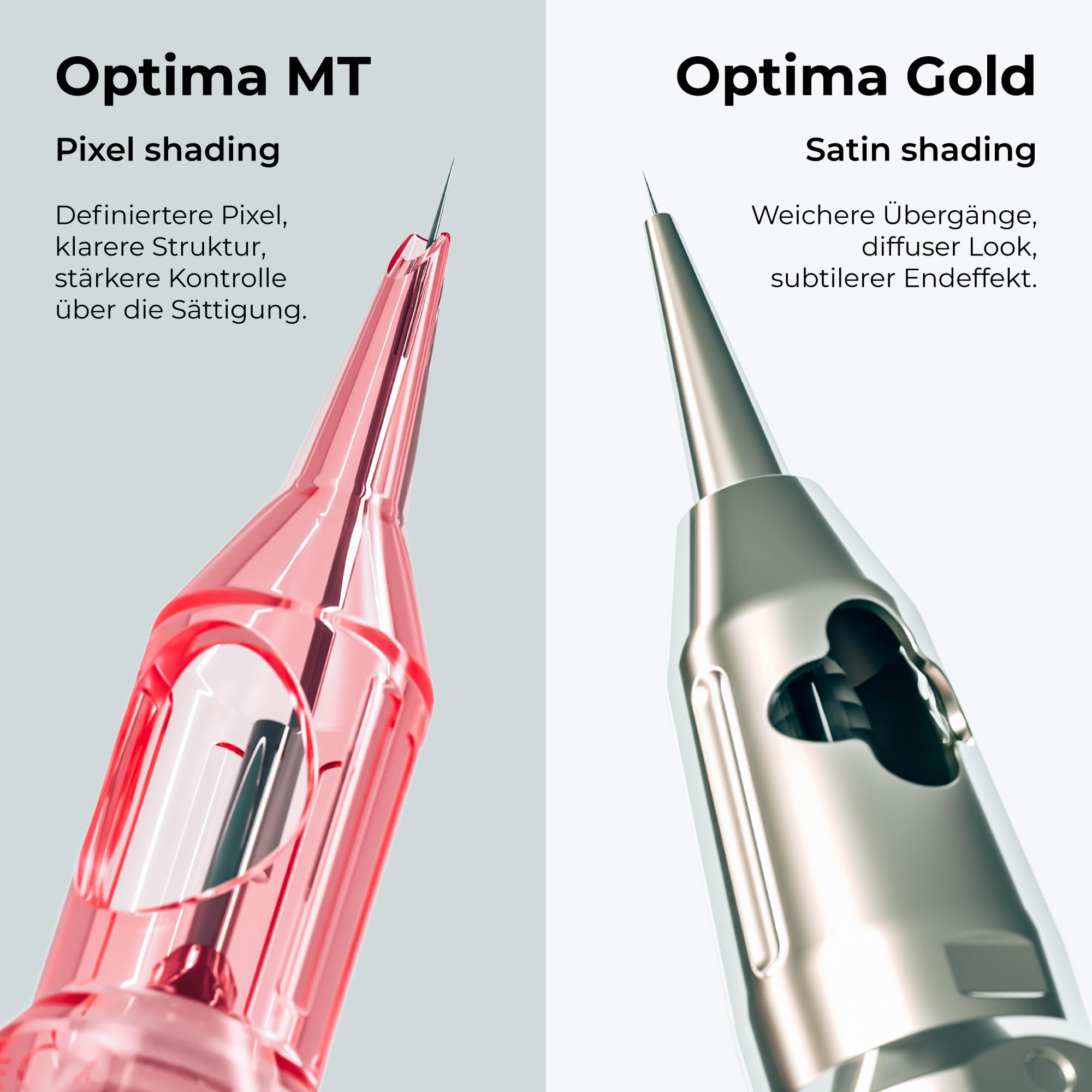 Kwadron Optima PLUS 20 Stück - 25/1RLLT - #08 0.25mm - Long Taper - Professional Permanent Makeup - Tattoo PMU Nadeln Set Cartridges - Tattoo Zubehör für Augenbraue, Eyeliner, Lip Contour